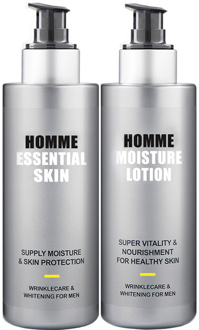 남성화장품 2종(남성스킨+남성로션)세트 / 참존nc1 퓨플 남성스킨로션 / 남성화장품 남자화장품 / 주름개선+미백 / 남자스킨 + 남자로션 2종 / 끈적이지않아요, 1세트