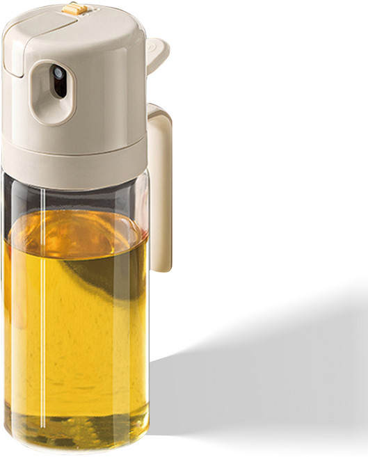 자동개폐 스프레이오일병 2in1소스 참기름식용유스 유리양념통, 1개