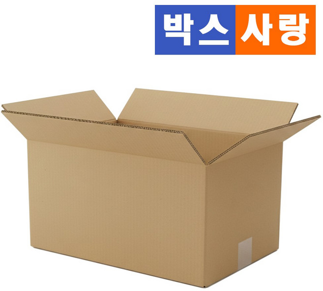 박스사랑 택배박스 종이 포장 이사 골판지 상자 무지 무인쇄, 100개, B34