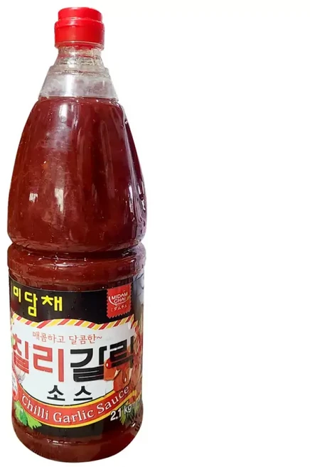 미담채 칠리 갈릭 소스 매콤달콤소스, 2kg, 1세트