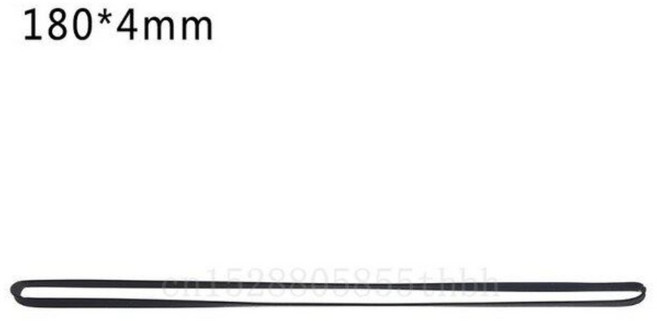 레코드 수리 부속품 턴테이블 LP 오디오 고무 벨트 DVD CD-ROM 리피터, 180x4mm, 180x4mm, 180x4mm