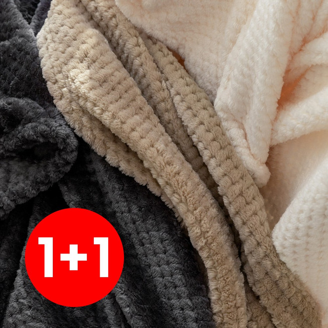 1+1 부드러운 극세사 무릎 담요 블랭킷