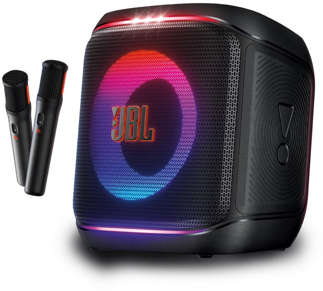 JBL PartyBox Encore 2 手提式燈光派對藍牙喇叭 無線麥克風 15小時續航, 黑色