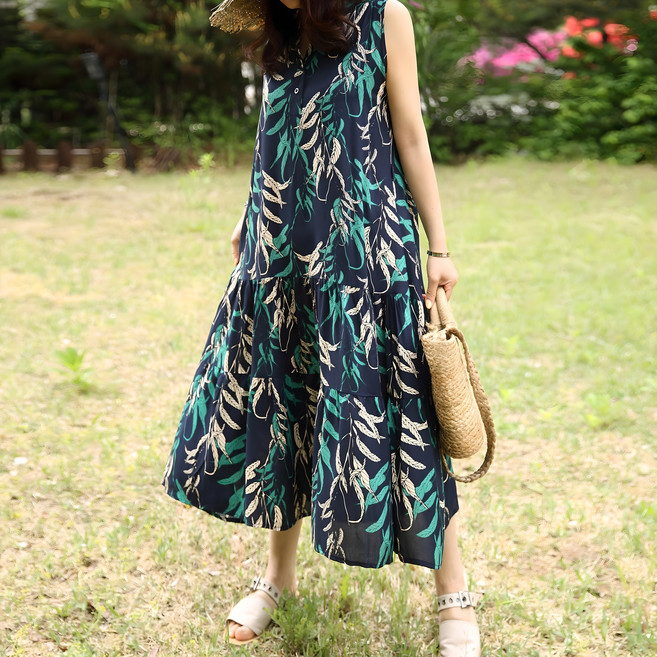 네모엔룩 나염롱 원피스