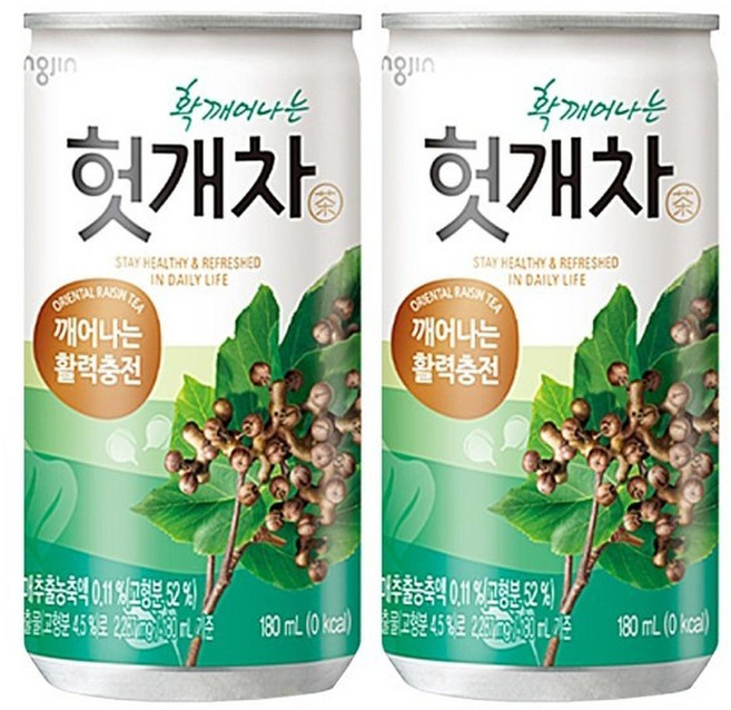 웅진 헛개차 180ml x 90캔 캔음료 캔음료수 숙취음료 용량 180ml로 리뉴얼