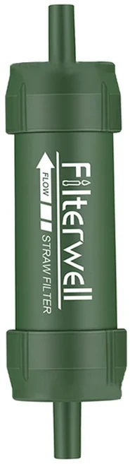 소이어 야외 휴대용 정수기 캠핑 하이킹 비상 직접 음주 필터, 02 green