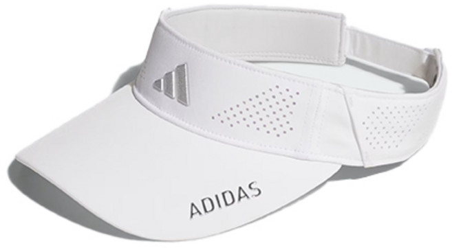 아디다스 골프 공용 메탈 로고 바이저 KD8840 KD8840-GRL, 여성용, 화이트
