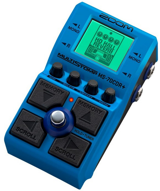 ZOOM MS-70CDR Plus 149 공간계 멀티 스톰프 이펙트 탑재 기타베이스신디 대응 3년