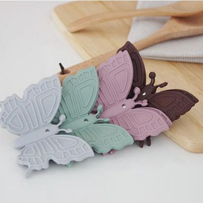 실리콘 나비 냄비 손잡이 집게 주방 오븐손잡이 2p 냉장고 자석 마그넷 그리들손잡이, 그레이, 1세트