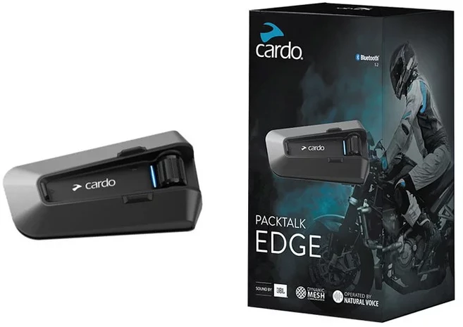 Cardo PACKTALK EDGE 安全帽通訊藍牙耳機, 單入組, G00005580