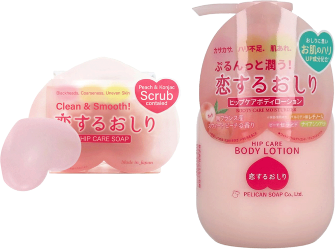 펠리칸 힙케어 코이스루오시리 복숭아 비누+로션세트, 1개입, 280g