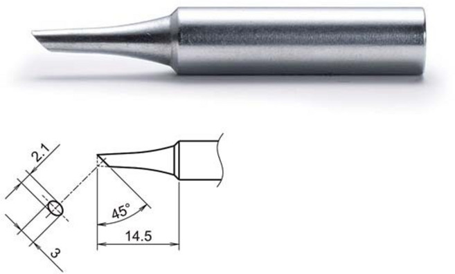HAKKO 하코 인두팁 T18-CF2 FX-888DX FX888D FX-8801 FX-600 공용 사용, 1개