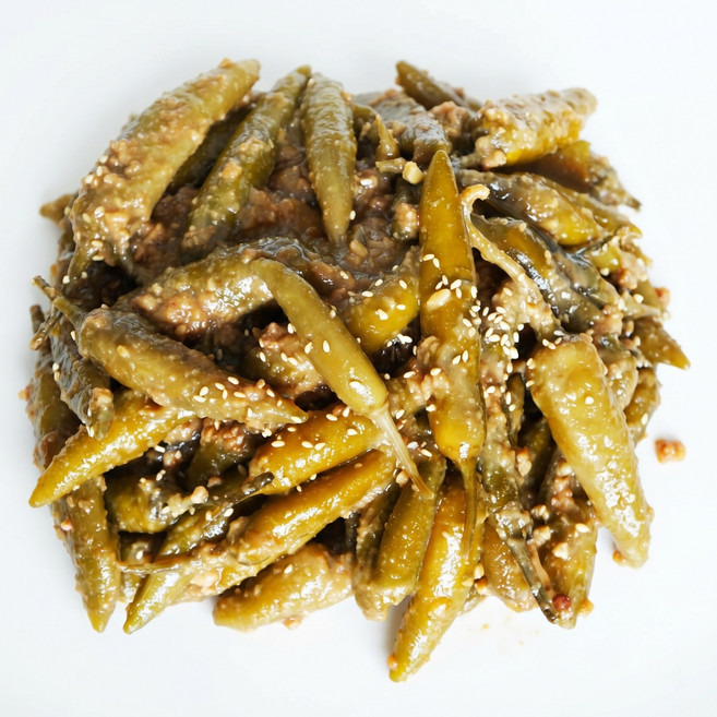 고추 장아찌 국산고추 양념 간장 전어젓 된장 밑반찬 500g, 1개