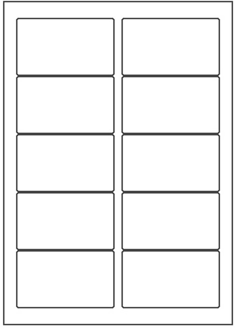 오피스라벨 A4 라벨지 10칸(2x5) 100매 흰색 분류표기용라벨 물류관리용라벨 스티커라벨 폼텍 규격 라벨용지 라벨지, 10칸