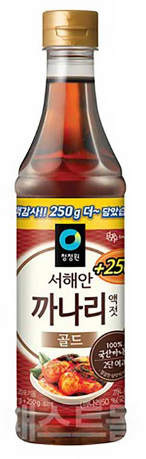 청정원 서해안 까나리액젓 750g, 1개