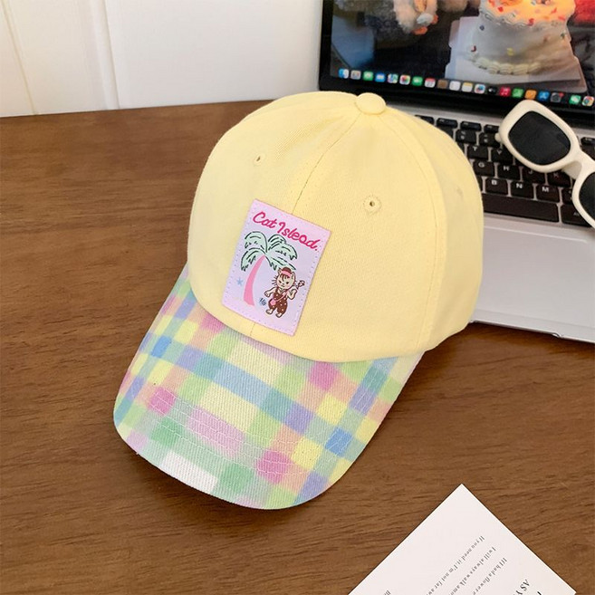 빈티지 여름 여성 빅사이즈 야구모자 롱챙 깊은 자외선 차단 볼캡 얼굴 작아 보이는 볼캡 ZZQ