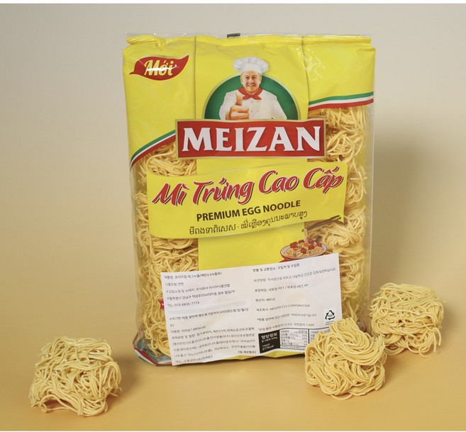 볶음면 최강자 메이잔 에그누들 아시아식품연합, 500g, 1개