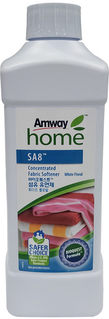 암웨이 SA8 바이오퀘스트 농축 섬유유연제 화이트 플로럴 본품, 1L, 1개