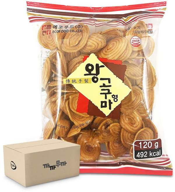 에코푸드 왕고구마형 스낵, 120g, 20개