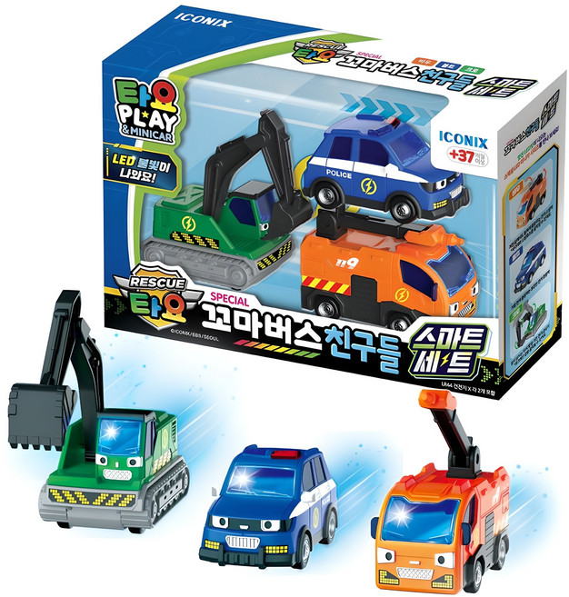 타요 스페셜 꼬마버스 친구들 스마트 세트, 혼합색상, 1개