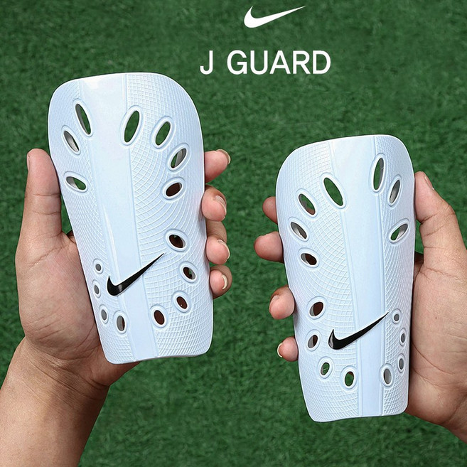 나이키 축구 정강이 보호대 J가드 정강이가드 SP0040 스우시 신가드 축구보호대 가드빌보호대 성인 주니어 어린이 아동 싸커 풋살 스포츠 무릎 보호, 화이트, 1개
