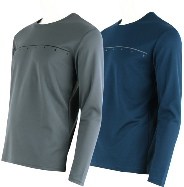 2장 [더빅보스] 봄가을용 남성 BS 맨라이프 3단 메쉬 티셔츠 _ 남성용 사방스판 라운드 긴팔티작업복 외출복 일상 멀티웨어 B2299