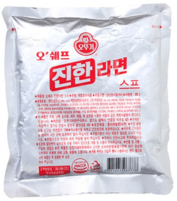 오뚜기 오쉐프 진한 라면스프, 285g, 40개