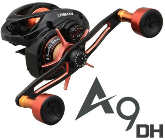 크레만 A9 SDH 더블핸들 베이트릴 드렉9KG 선상베이트릴, 우핸들 (6.6:1)