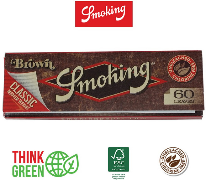 Smoking Brown classic 70mm 60pc (소매용 국내포장)