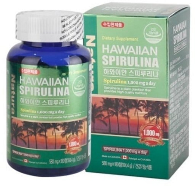 하와이안 스피루리나 580mg X 180정 캐나다산 1개 3개, 1정