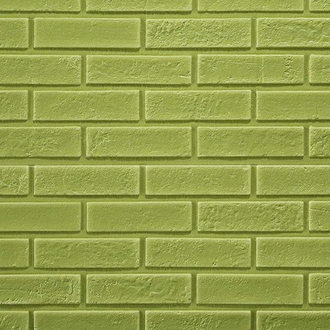 쿠셔니 접착식 폼블럭벽지 붙이는벽지 곰팡이결로방지 V2, 파스텔그린, 1개