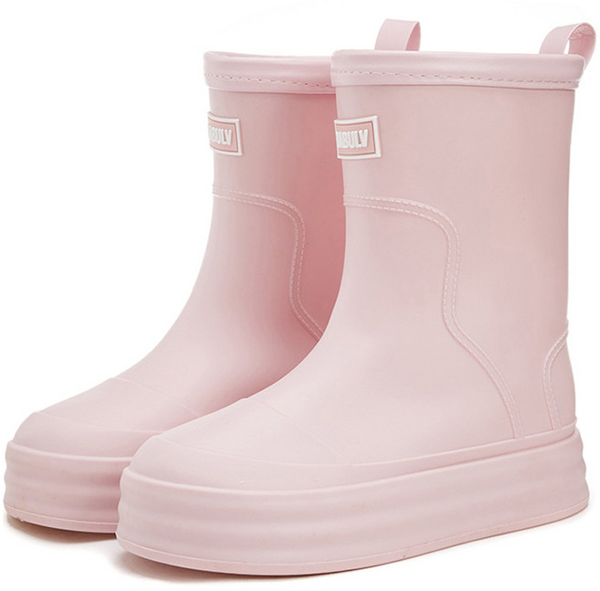 Gudetu 여성 미끄럼 방지 미디엄 레인부츠