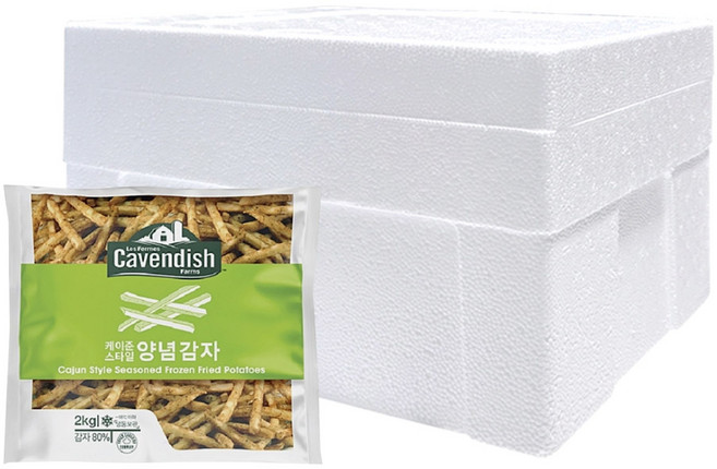 카벤디쉬 케이준 양념감자 2kg 감자튀김, 5개