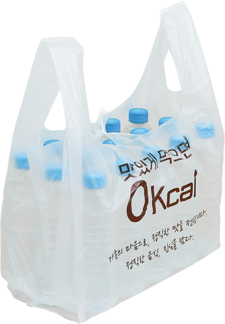 더바른 인쇄 배달봉투 배달비닐 비닐봉투 도시락 치킨 포장비닐, 100개, 10L