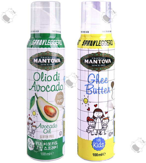 만토바 키즈 오일 스프레이 2종 아보카도 + 기버터, 1세트, 200ml
