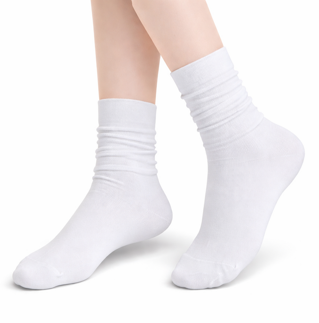 5켤레 세트 여성 중목 무지 양말 통기성 소재 봄 여름 가을