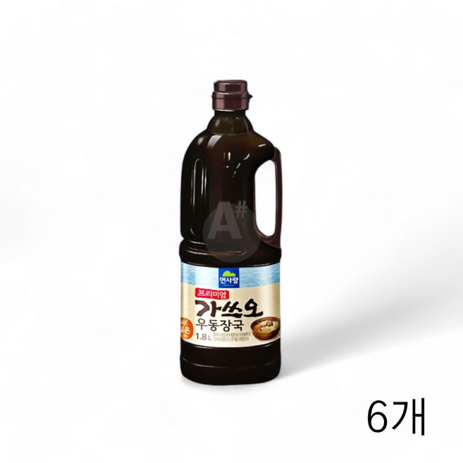 면사랑 프리미엄 가쓰오우동장국 1.8L X6개 우동육수