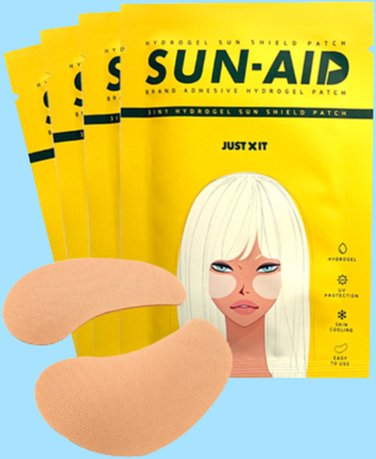 자외선차단패치 골프 기미 uv 눈밑 눈 패치 하이드로겔 팩 캐디용품, 4set, 1개