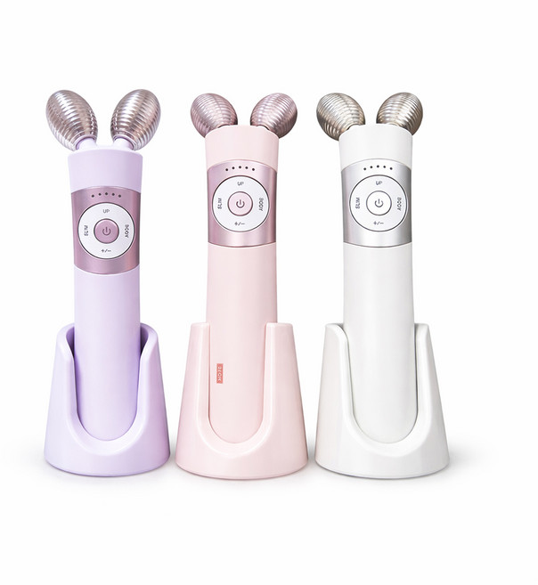 마미케어 EMS 브이쎄라 중주파 얼굴마사지기, 화이트