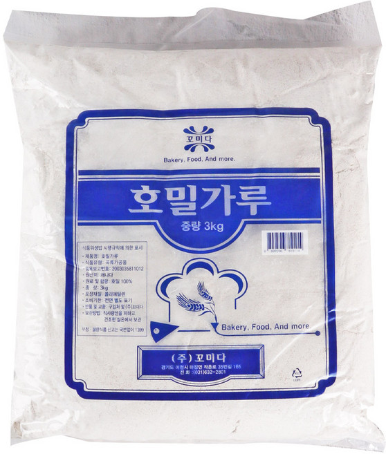 푸드올마켓_ 꼬미다 호밀가루 3kg, 1개