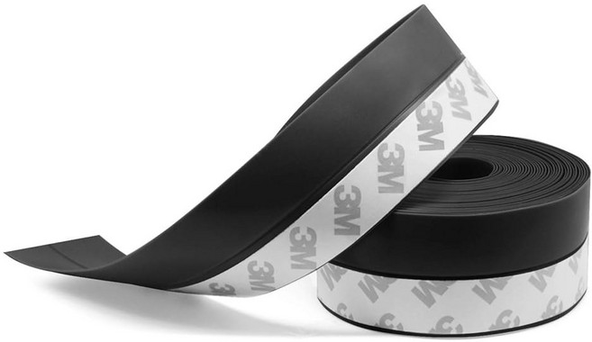 타로스 풍화 제거 실리콘 도어 35mm) 씰 도어 16피트 블랙(폭 스트립 길이, 25 mm, 33ft, Lucent, 1개