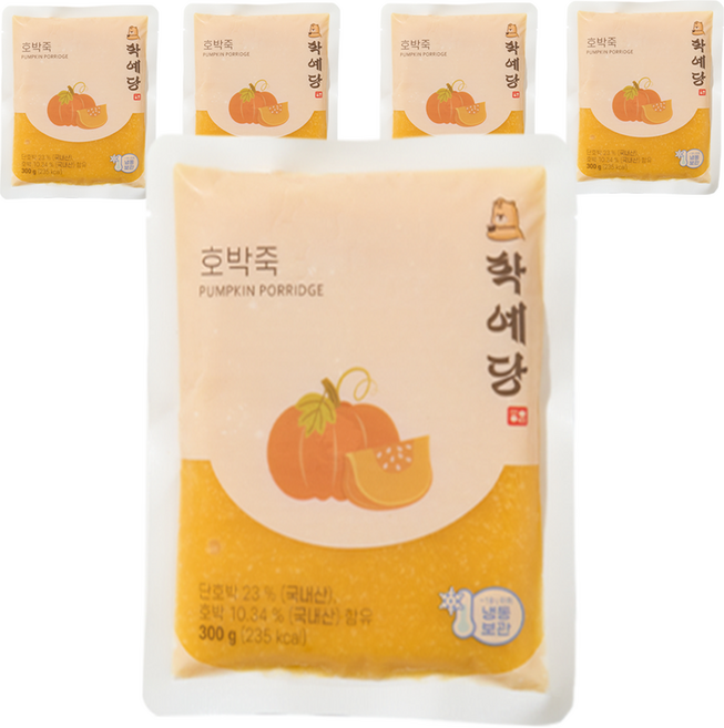100% 국내산 호박죽 학예당 신선죽, 300g, 10개