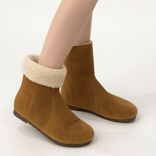 스토리원 여성 겨울 털 방한 미들 부츠 SH-WFR-921
