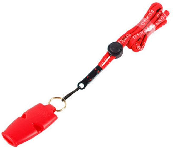 스타스포츠 폭스호각 펄 줄포함 9703-0108, 레드, 1개