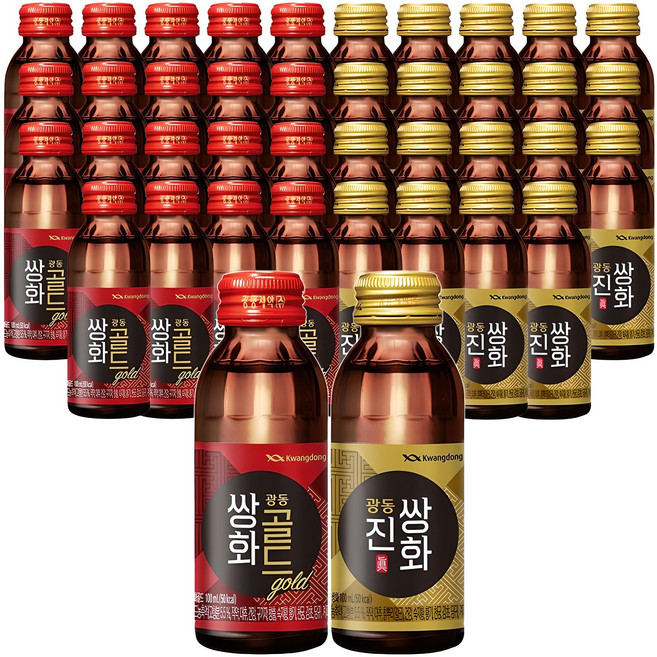 쌍화골드 100ml x 20병+진쌍화 100ml x 20병, 100ml 40개, 20개