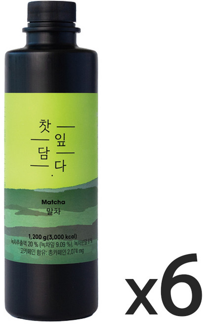스위트컵 찻잎담다 말차, 6개, 1.2kg