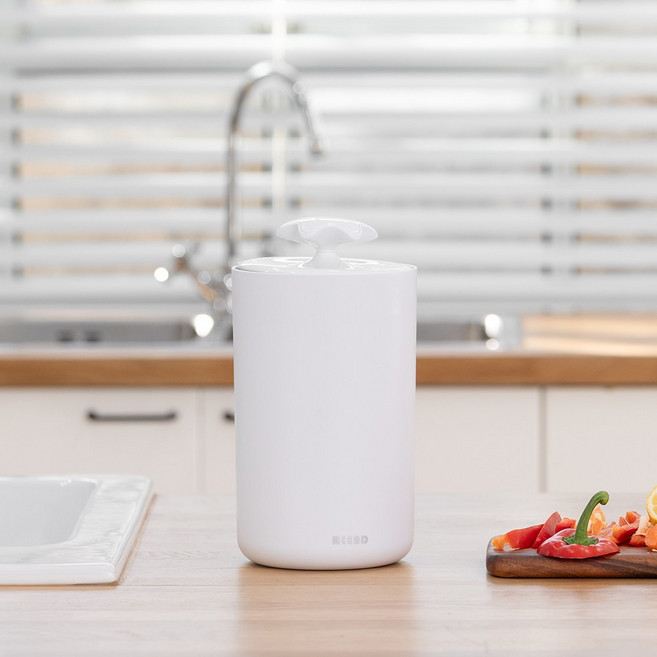 코코락 가정용 주방 진공 음식물쓰레기통 음쓰통 3L, 화이트, 1개