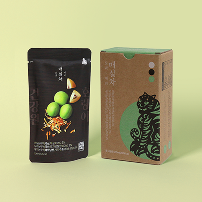 호랑이 건강원 매실차, 5개, 100ml