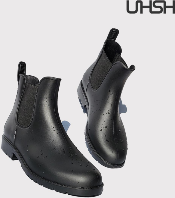 숏 첼시레인부츠 레인슈즈 미끄럼방지 부츠