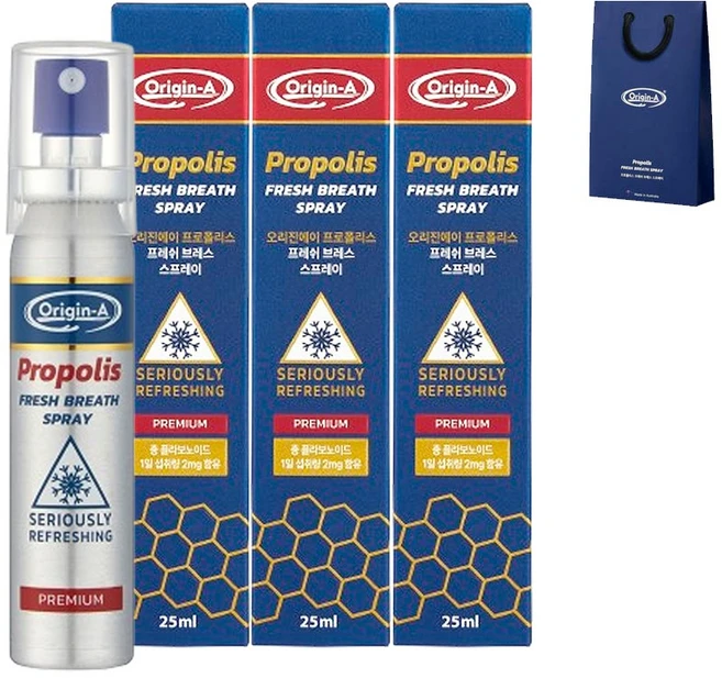 오리진에이 프로폴리스 구강 스프레이 25ml 1개, 3개 - 쿠팡